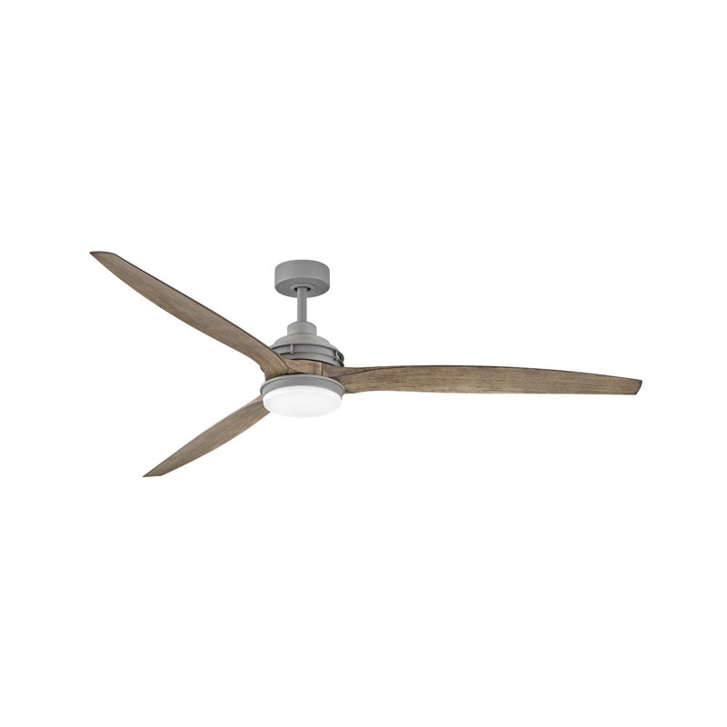 Corrigan Studio® 72" Compton 3 Blade Outdoor LED Propeller Ceiling